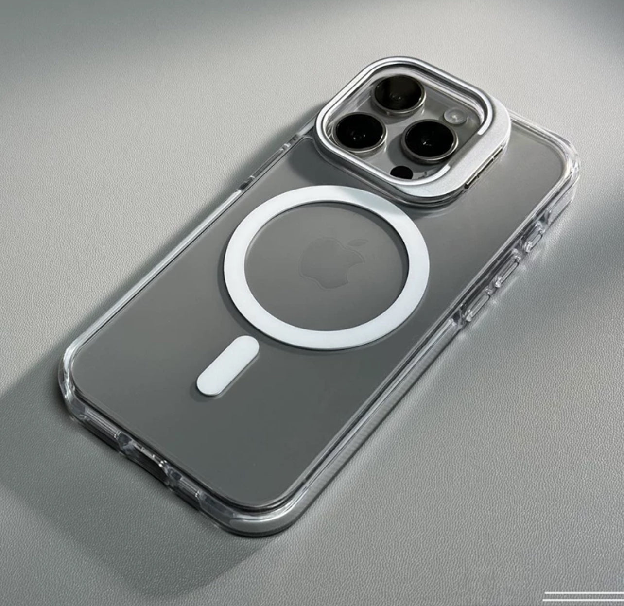Magnetic Clear Case with Hidden Stand