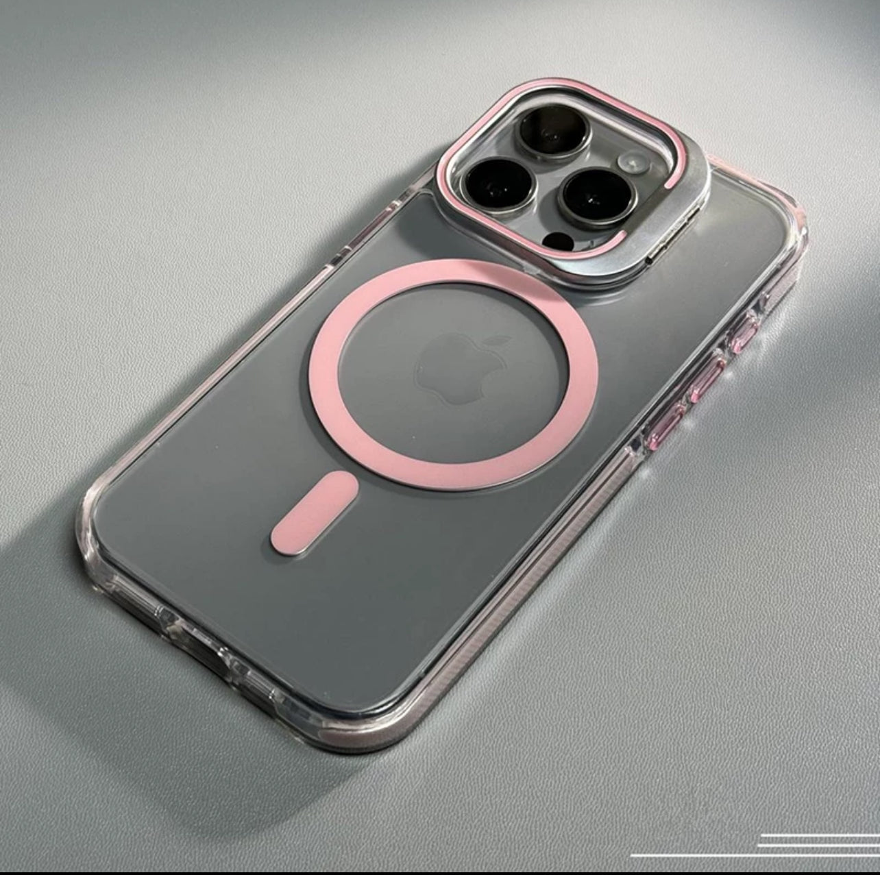 Magnetic Clear Case with Hidden Stand