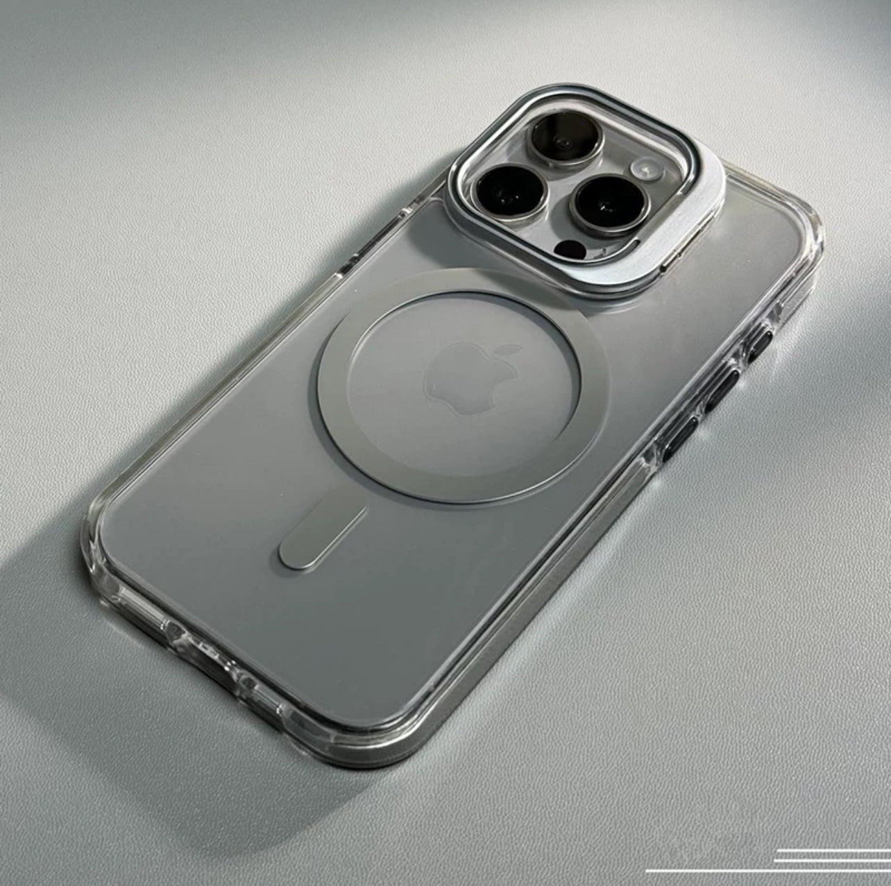 Magnetic Clear Case with Hidden Stand