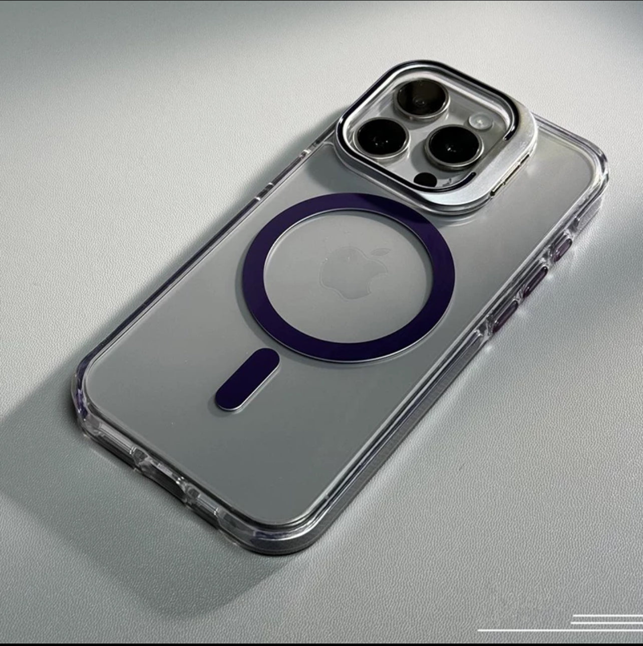 Magnetic Clear Case with Hidden Stand