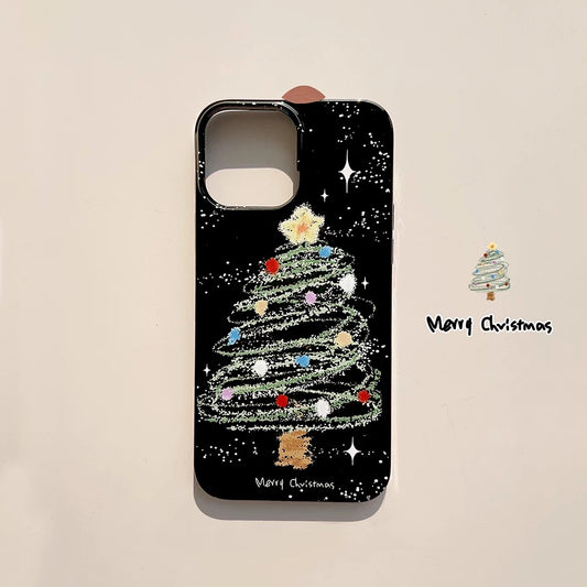 Christmas Tree Glitter iPhone Case
