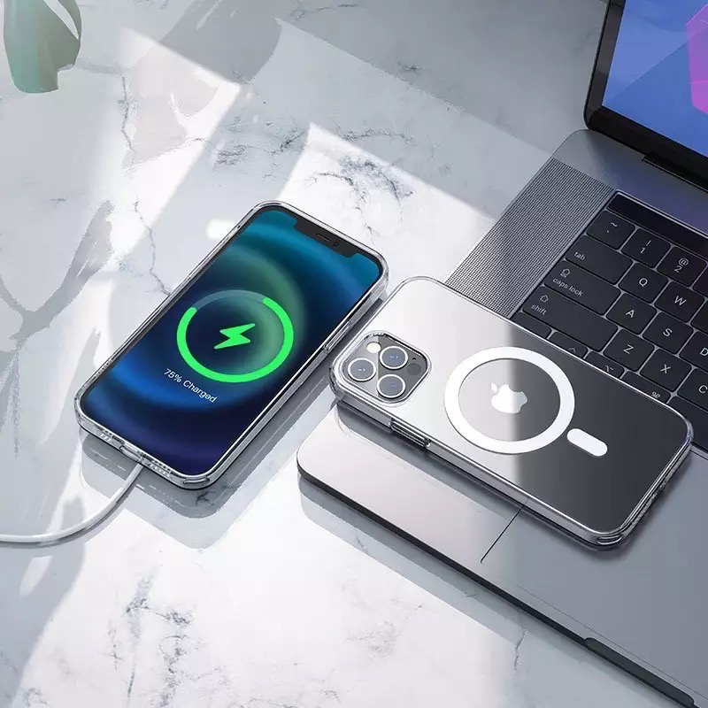 Ultra Clear Built-in Magnetic Circle Soft Phone Case