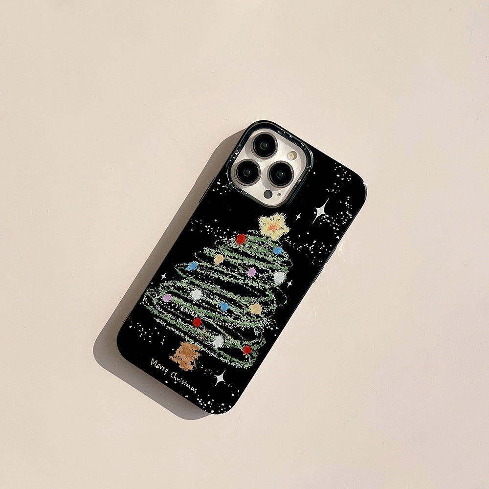 Christmas Tree Glitter iPhone Case