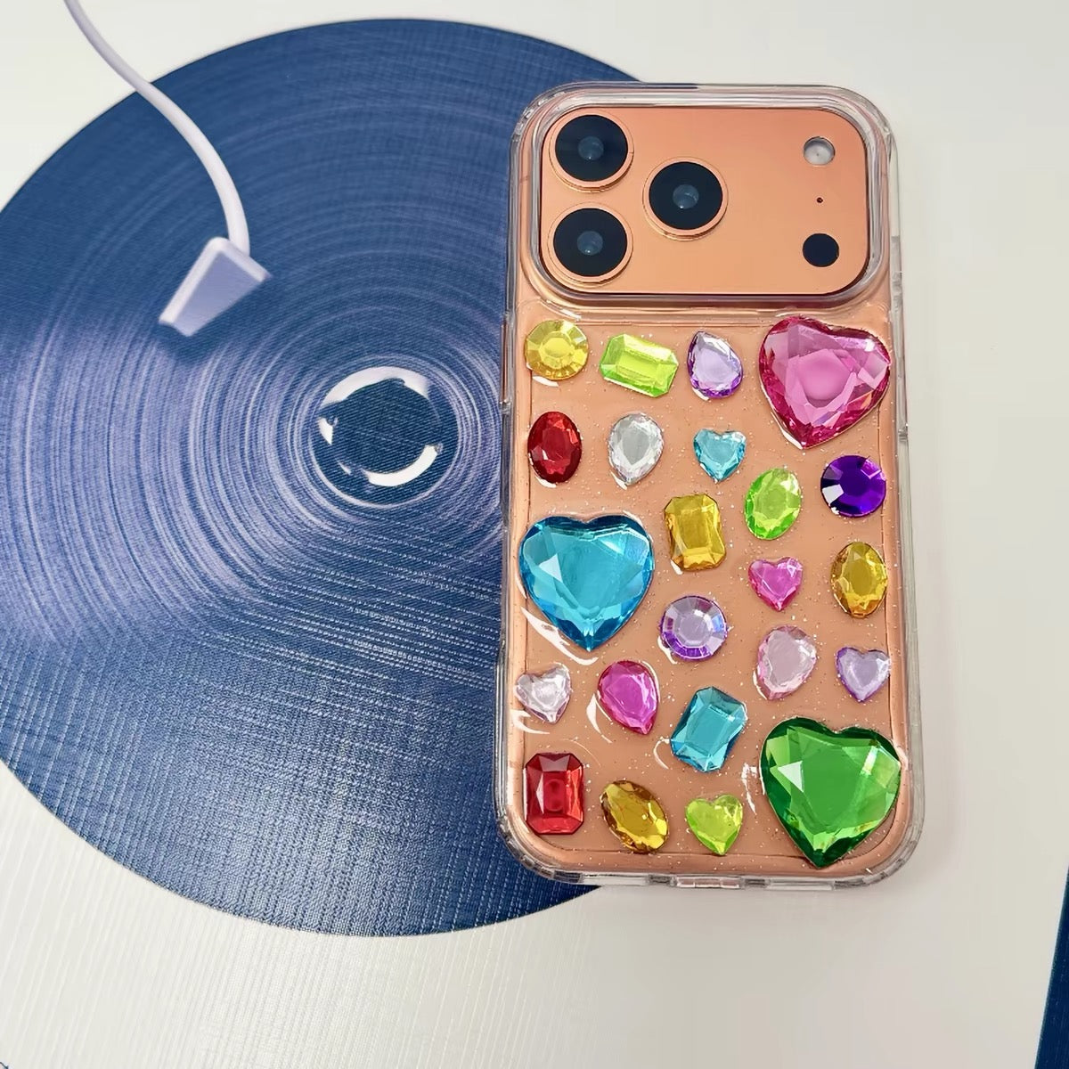 Colorful Gemstone Rhinestone iPhone Case